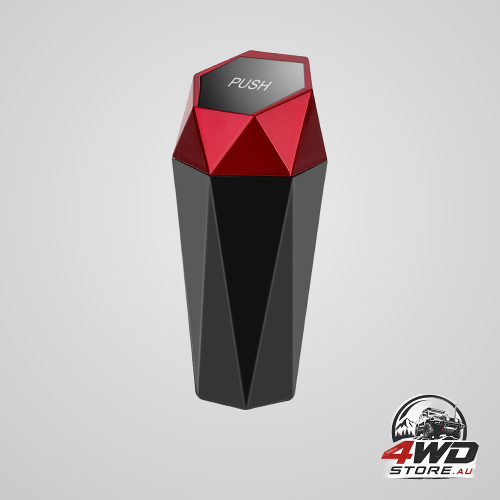550ML car trash can with automatic rebound lid & diamond design