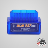 ELM327 mini OBD2 bluetooth car diagnostics code reader blue