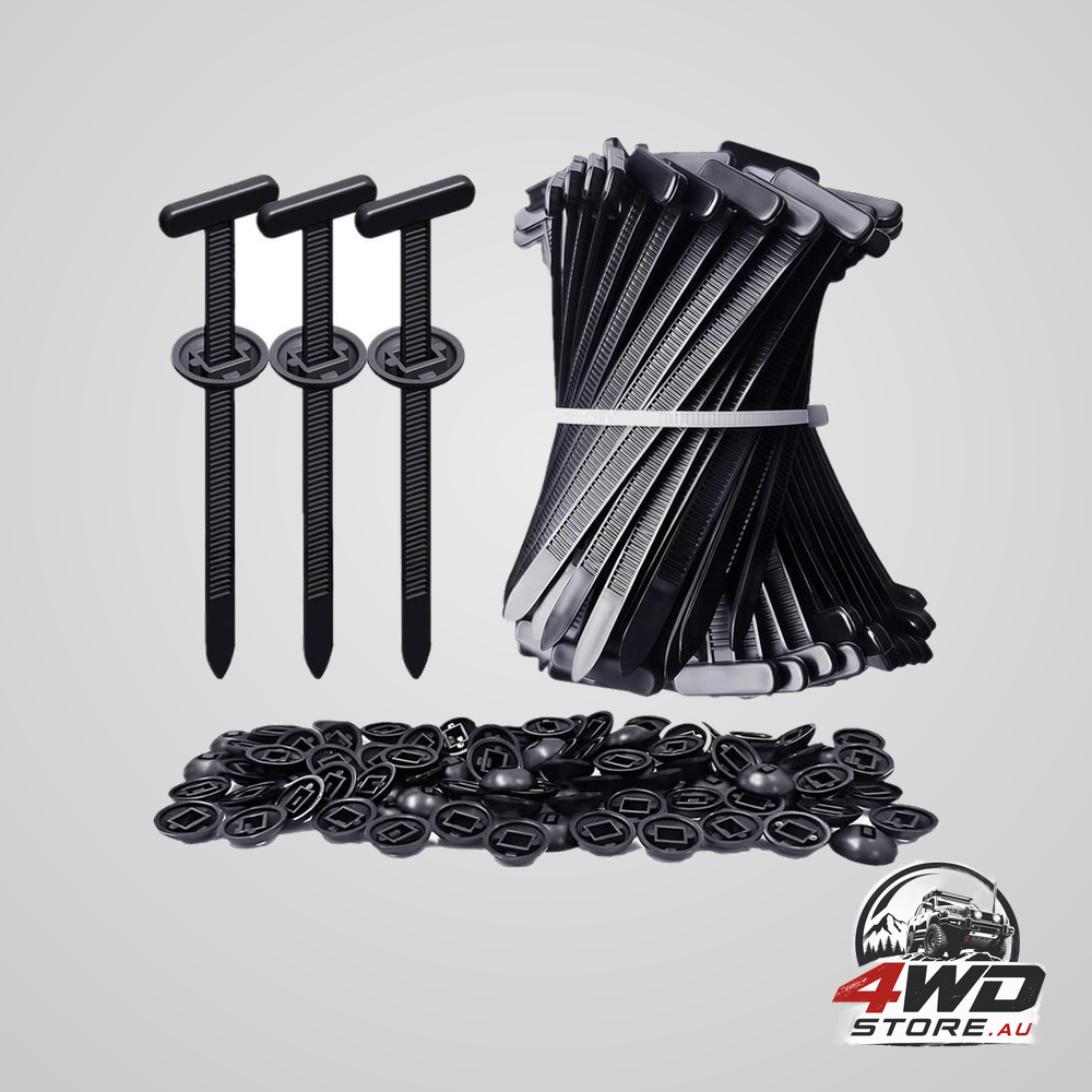 200Pcs nylon universal cable tie buckle zip tie for car repair wire bundling
