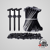 200Pcs nylon universal cable tie buckle zip tie for car repair wire bundling