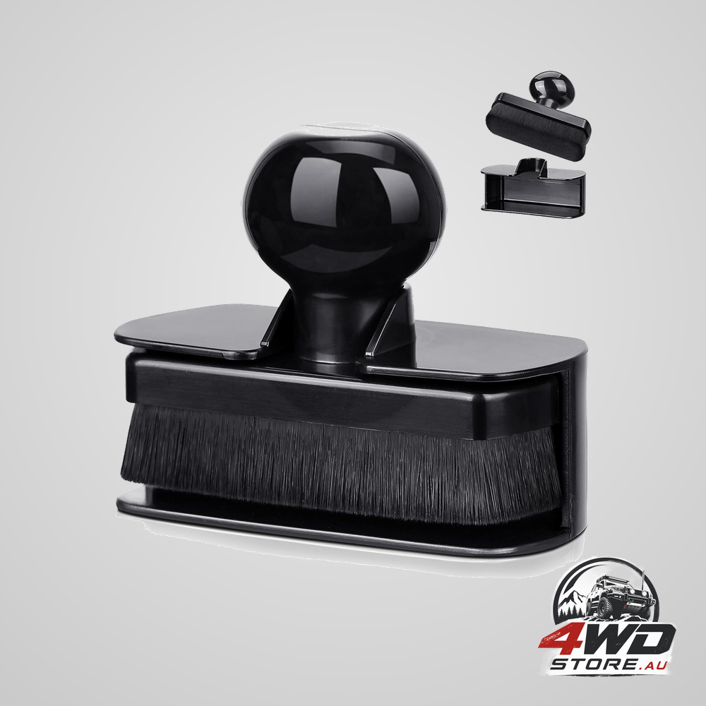 Vegan tyre shine applicator brush with stand auto detailing cleaning service