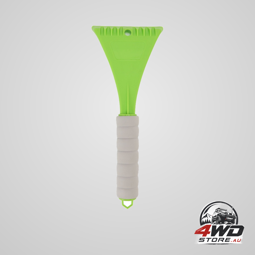 Car windshield scraper PP with EVA foam handle car window snow remover for winter green