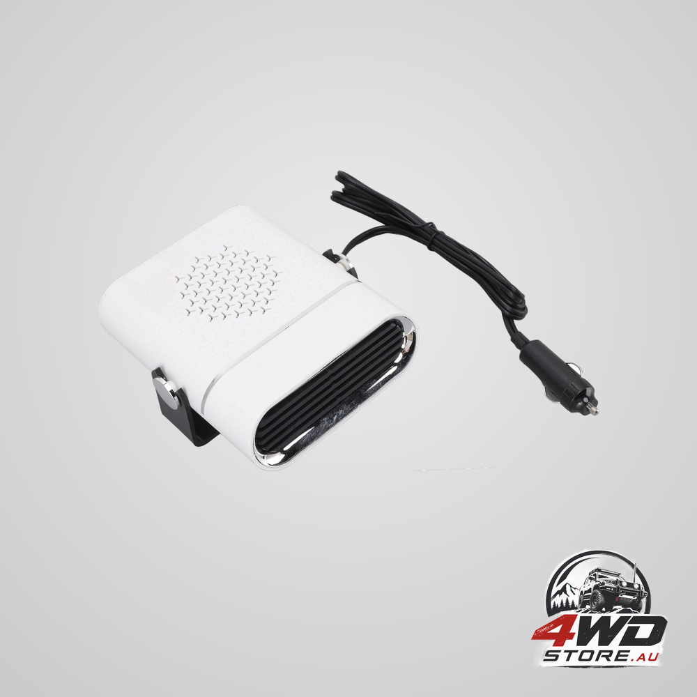 Car heater portable fast heating 360 degree rotation car heater windscreen defroster defogger 12V white
