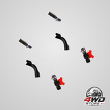Racing fuel jug hose kit included 2pcs racing fuel hose with ball valve and 2pcs bender for jeg LC2 scribner jugs 5 gallon