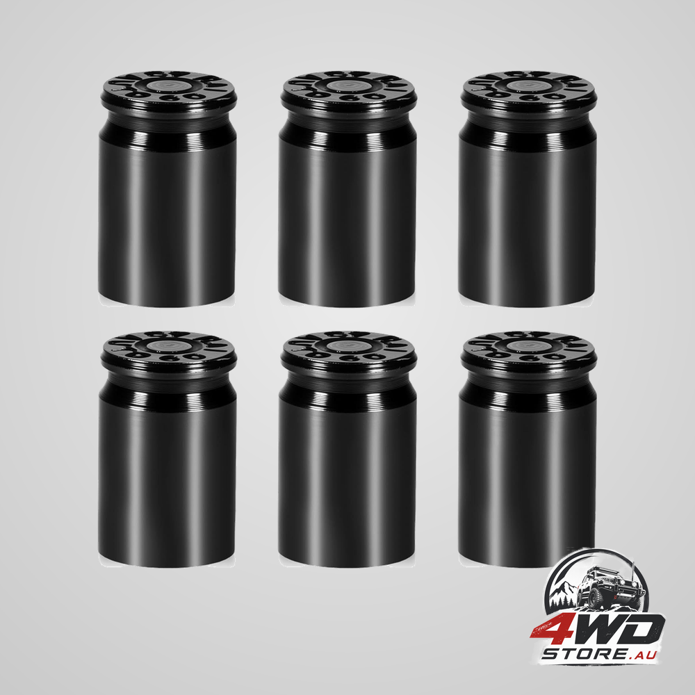 6 pcs bullet tyre valve stem caps aluminium alloy car tyre valve caps