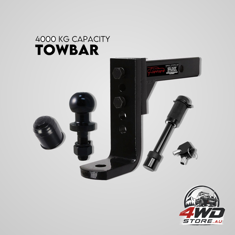 Adjustable height tow hitch ball towbar drop mount tongue trailer tow bar 4000KG