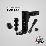 Adjustable height tow hitch ball towbar drop mount tongue trailer tow bar 4000KG