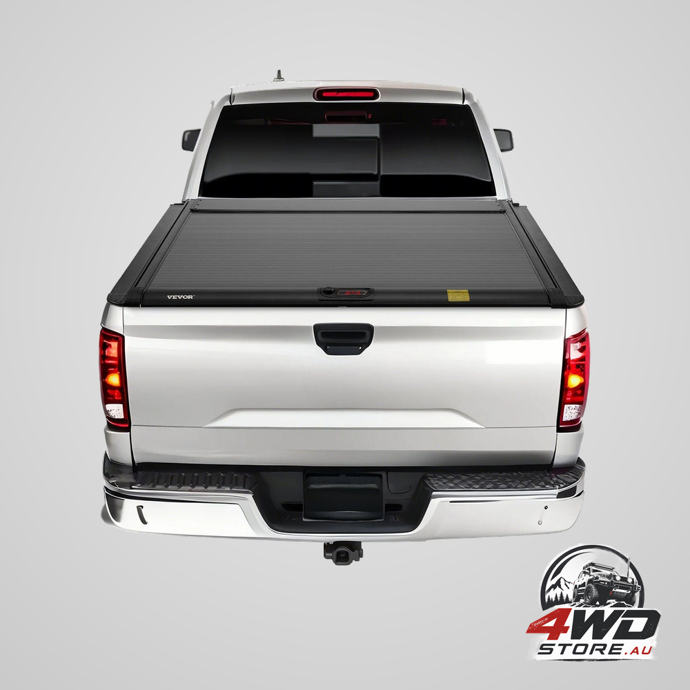 Retractable tonneau cover 5.5 ft retractable tonneau cover with built-in drainage pipe for 2021-2024 Toyota Tundra crew cab