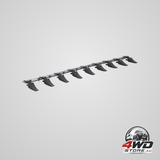 Bucket tooth bar 1800mm heavy duty tractor bucket 9 teeth bar for loader tractor skidsteer