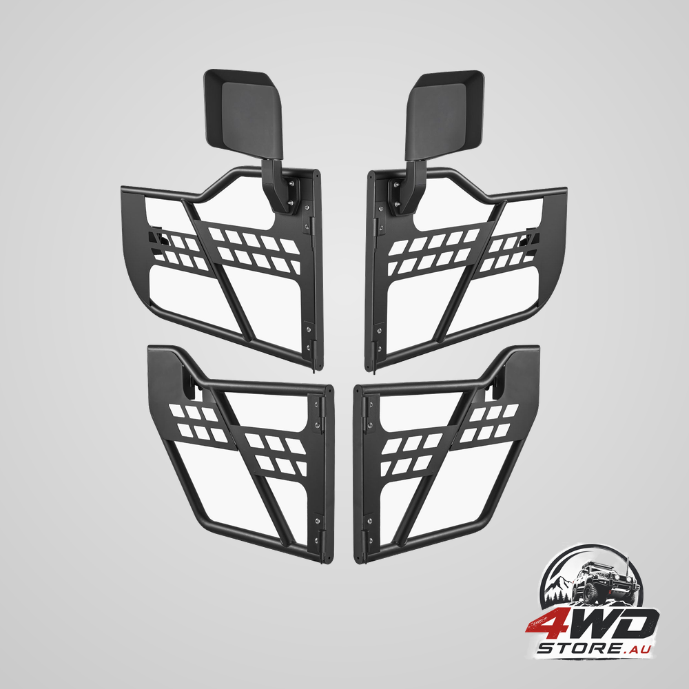 Jeep tube doors 4-Door hunting style Jeep tubular door with DOT certified rear view mirrors