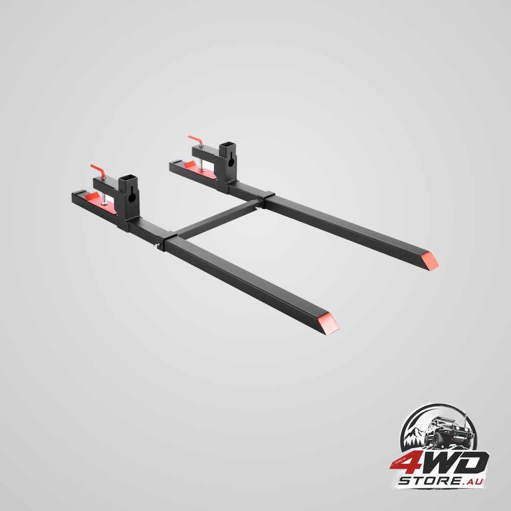 Pallet forks 907 kg clamp on pallet forks 149 cm total length heavy-duty tractor fork with adjustable stabilizer bar for