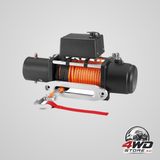 Electric winch 5400 kg load capacity 12V DC truck winch with Φ9.1 mm x 23 m synthetic rope