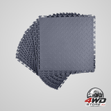 Garage floor tiles interlocking 16 pack 513 x 513 x 5 mm interlocking modular garage flooring tiles