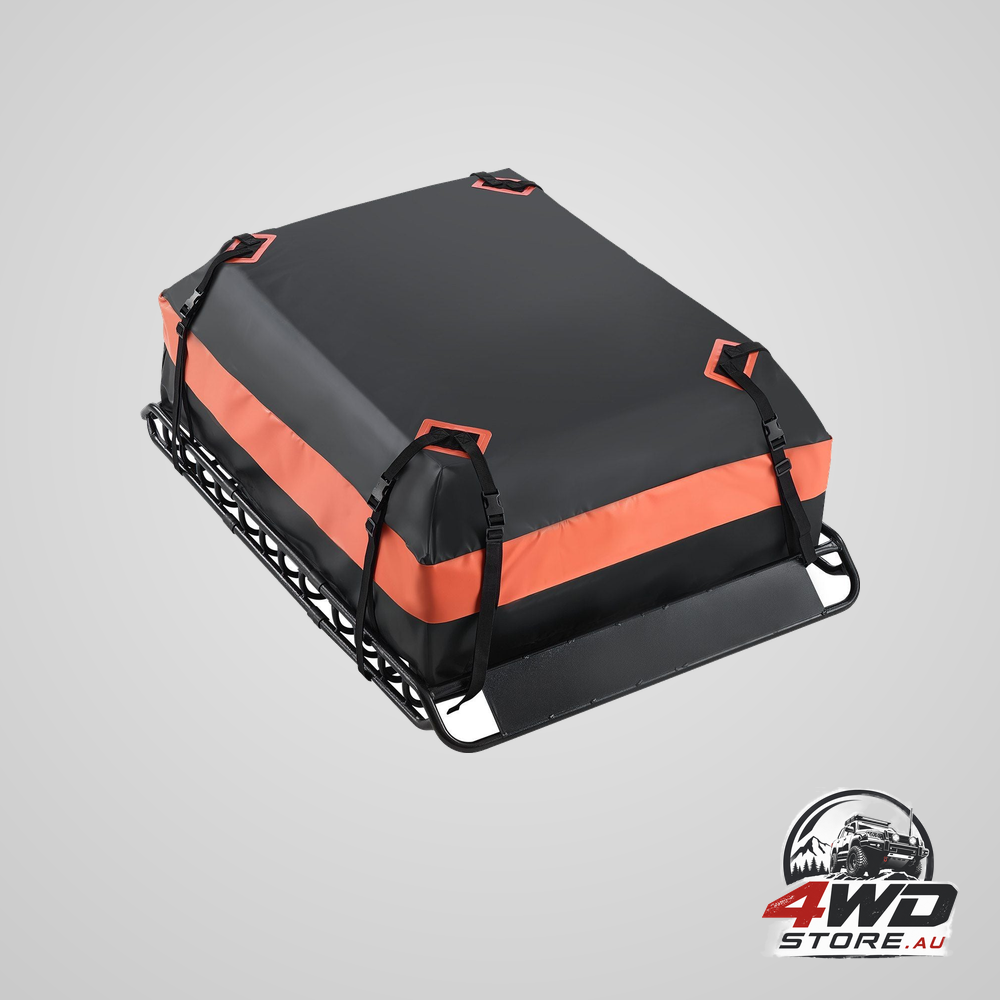Roof rack basket 1300 x 910 x 105 mm universal rooftop cargo carrier with 44.1 x 34.3 x 10.2 in cargo bag
