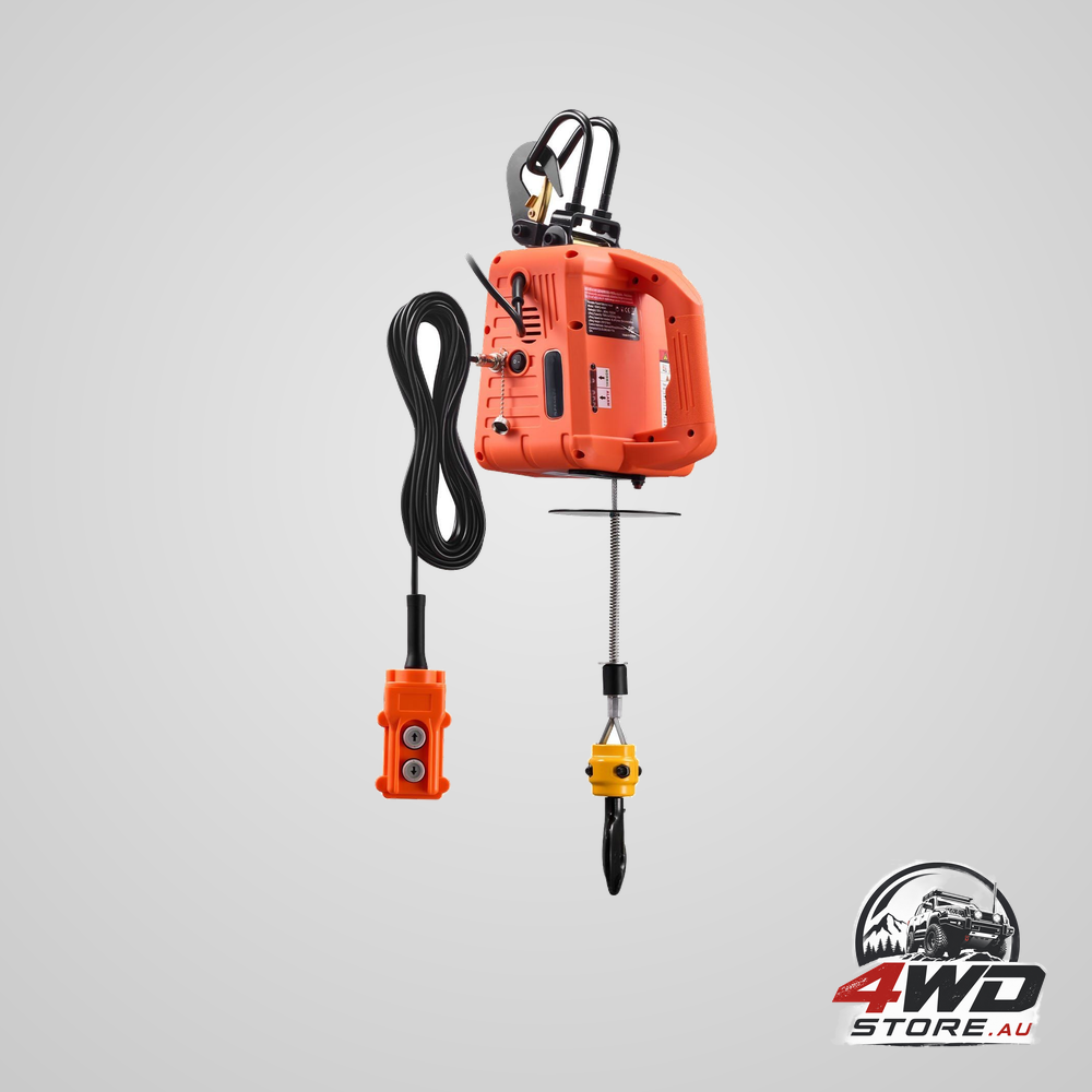 3-in-1 electric hoist winch 500 kg capacity 1500W portable electric power winch