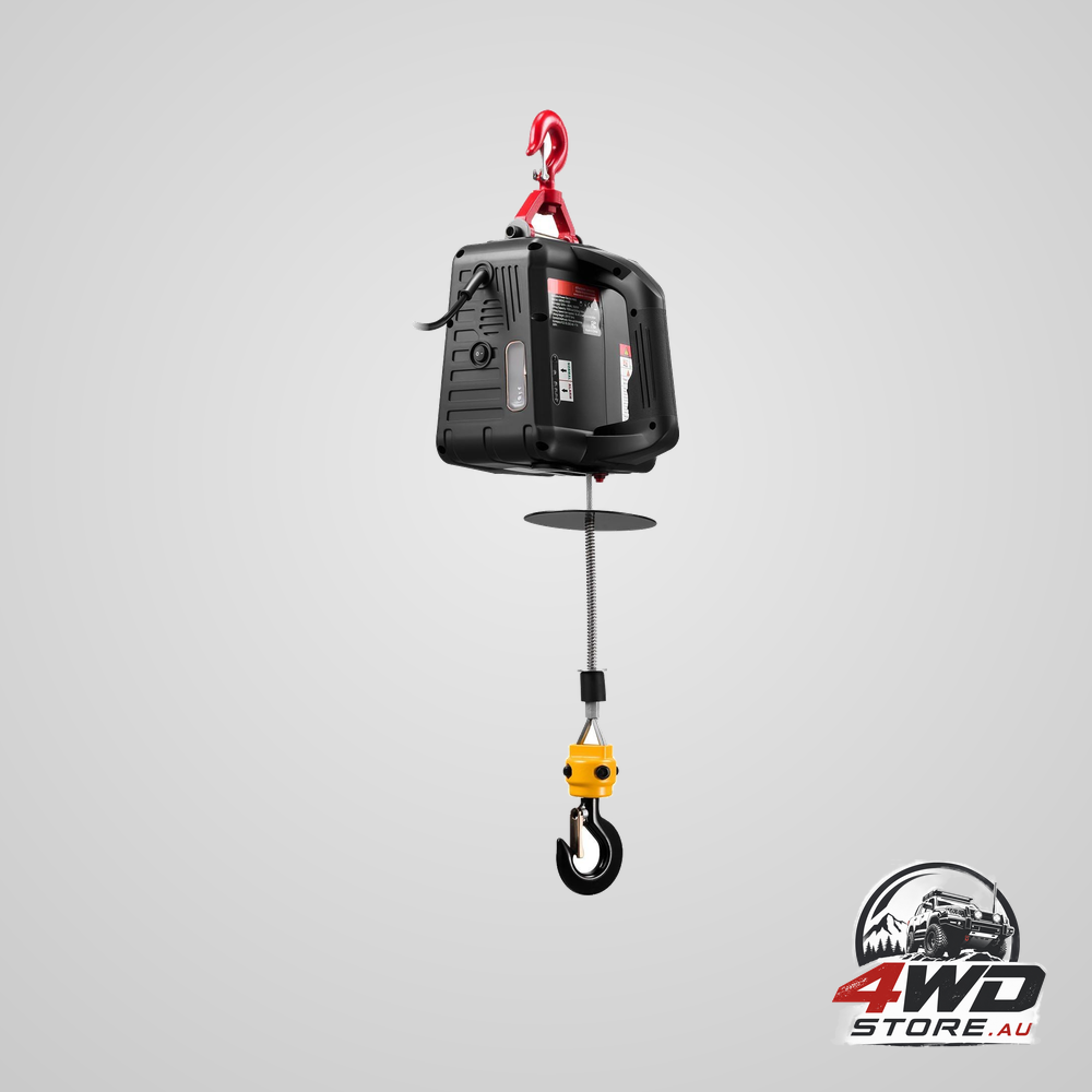 2-in-1 electric hoist winch 500 kg capacity 1500W portable power winch crane