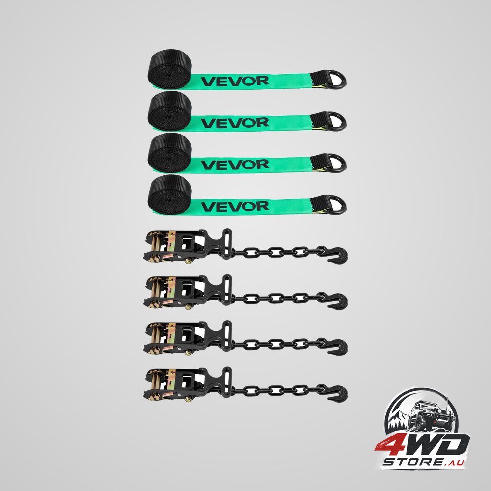 Wheel chock tie-down kit tyre-style tow dolly strap car tie down kit with heavy-duty hook