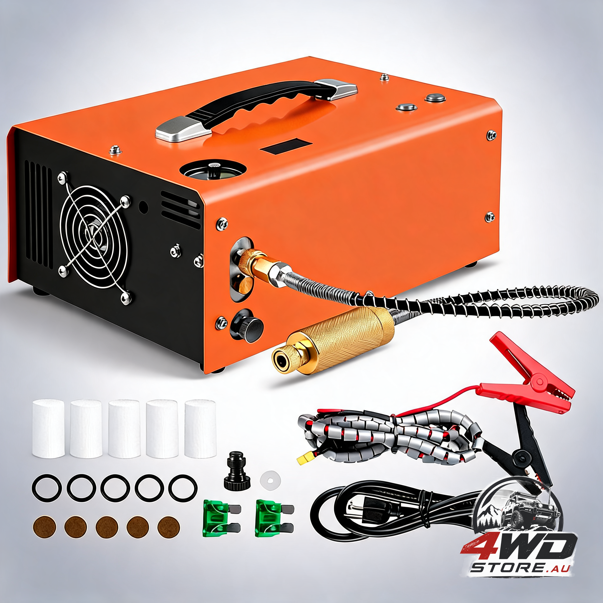PCP air compressor pump 12V 4500PSI auto high pressure scuba airgun pump