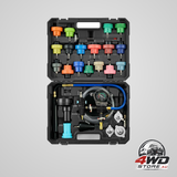 Coolant pressure tester kit 47Pcs radiator vacuum refill kit with 3 metal adapters