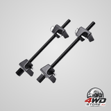 Heavy duty strut spring compressor 2 pack with 256 mm range, black