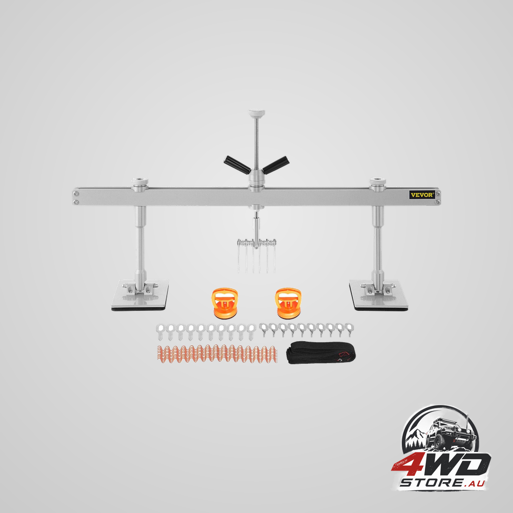 Car dent puller kit with 85 cm dent pull lever and 6 claw hooks for paintless repair