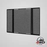 RV screen door protector, adjustable 558.8 to 800 mm door grille, black