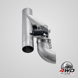 Electric exhaust cutout 63.5 mm stainless steel valve kit with remote controller and Y pipe