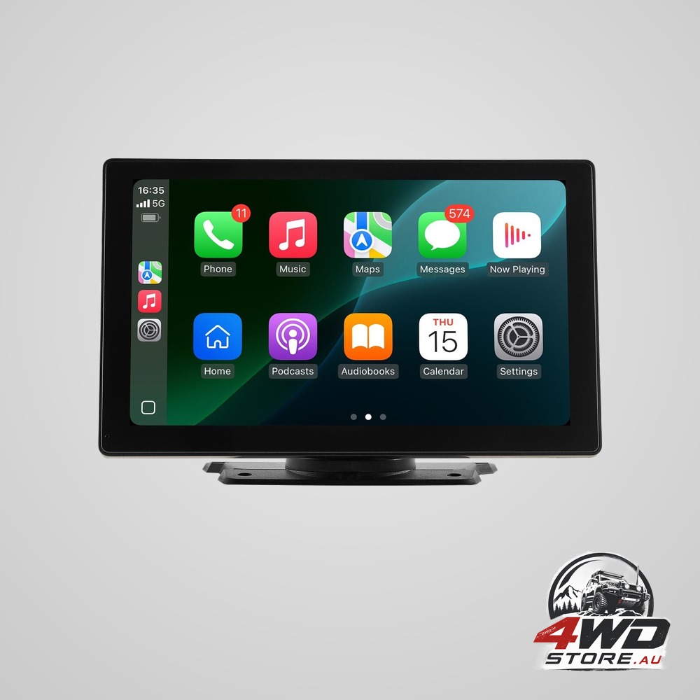 Wireless car stereo 228.6 mm HD touch screen with Apple CarPlay, Android Auto and cameras