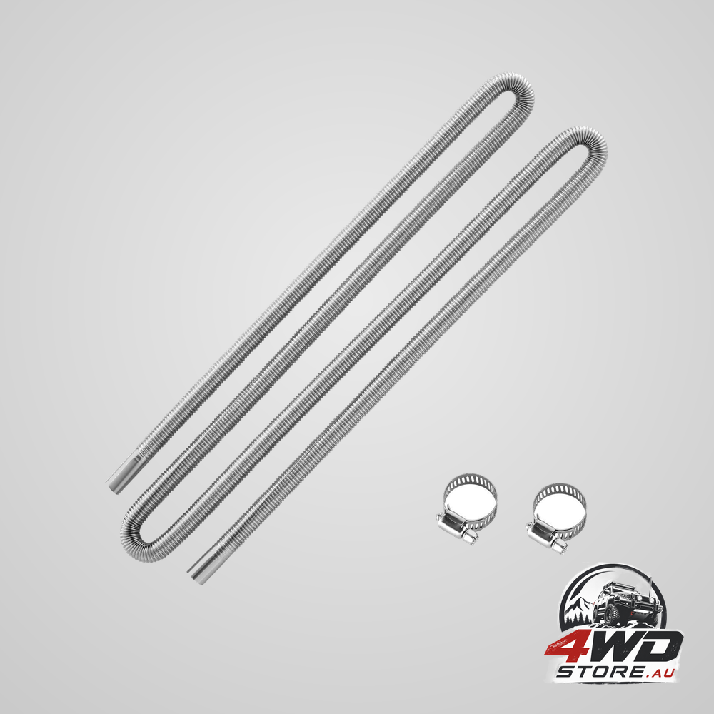 Diesel heater exhaust hose 3000 mm stainless steel flexible pipe with 2 clamps