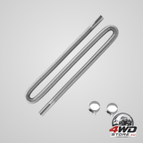 Diesel heater exhaust hose 1490 mm stainless steel flexible pipe with 2 clamps