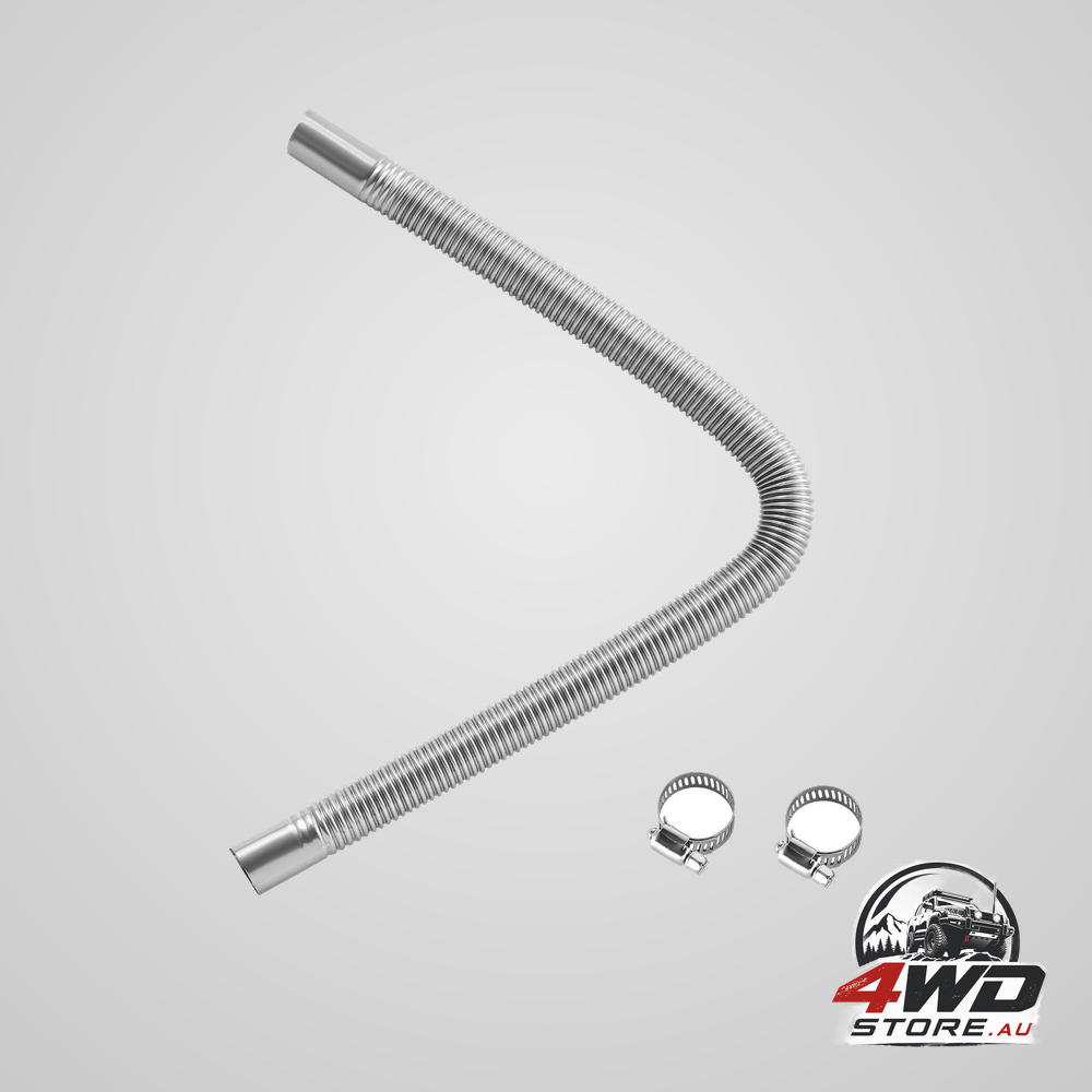 Diesel heater exhaust hose 600 mm stainless steel flexible pipe with 2 clamps