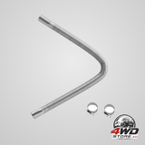 Diesel heater exhaust hose 600 mm stainless steel flexible pipe with 2 clamps