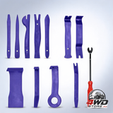 12 piece car trim removal tool kit with pry bars for dash, panel and door