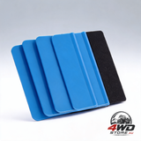 4 piece car wrapping vinyl squeegee scraper tool set with soft felt edges