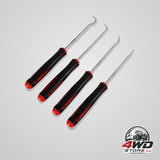 4 piece hook and paddle set for oil seal, gasket removal and electronic repair