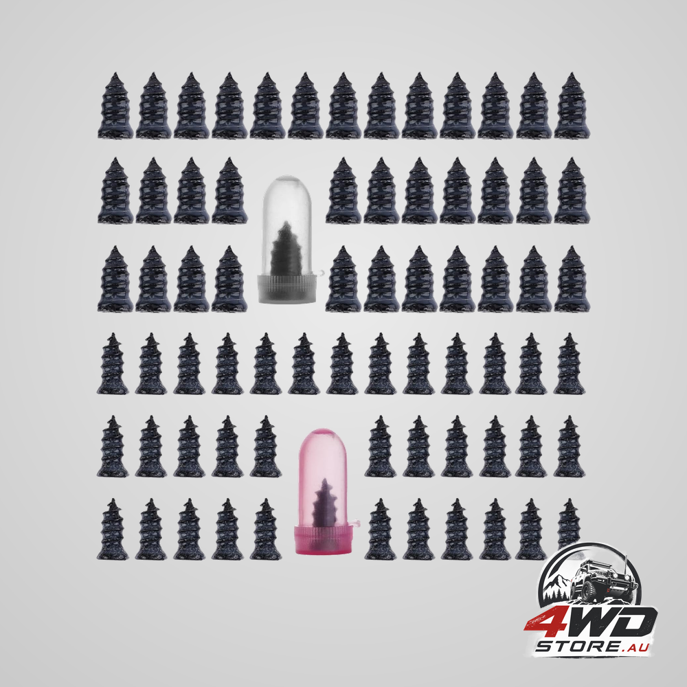 Screw on tyre plugs, 70 tyre repair screws rubber nail kit for puncture repair