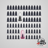 Screw on tyre plugs, 70 tyre repair screws rubber nail kit for puncture repair