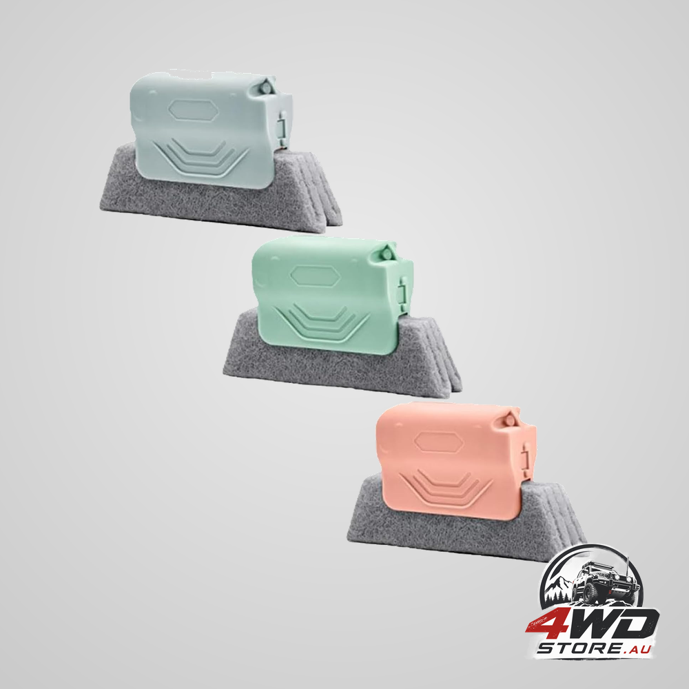 Magic window track cleaner handheld brush set for slots, grout and car AC vents