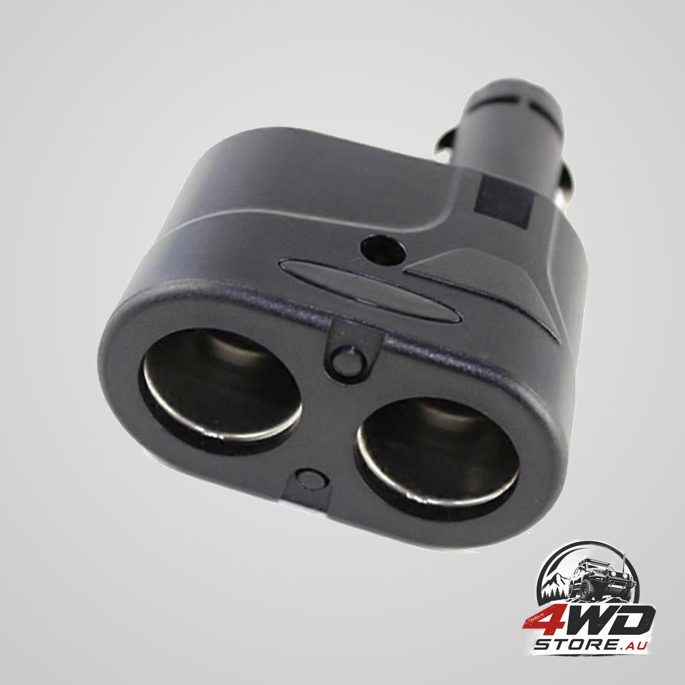 1 in 2 out car cigarette lighter splitter, black