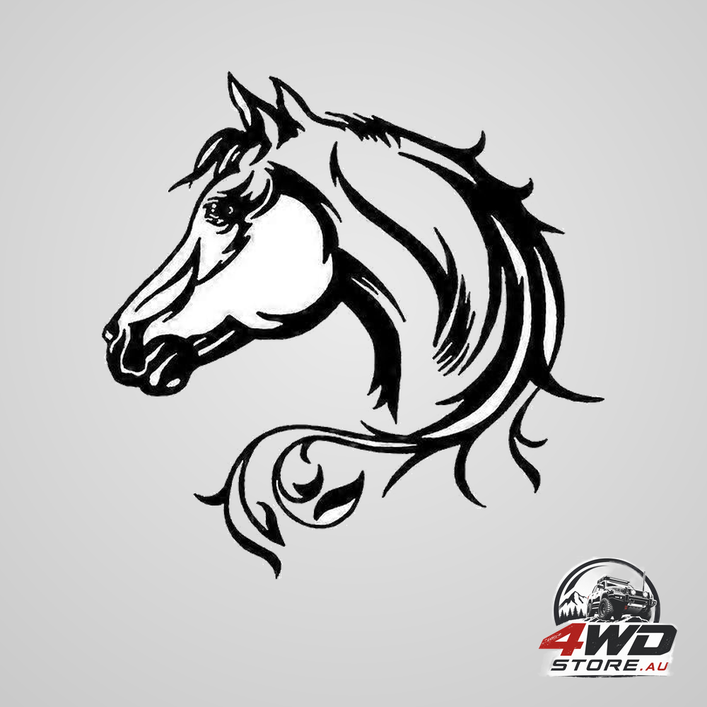 Horse head car window glass animal sticker