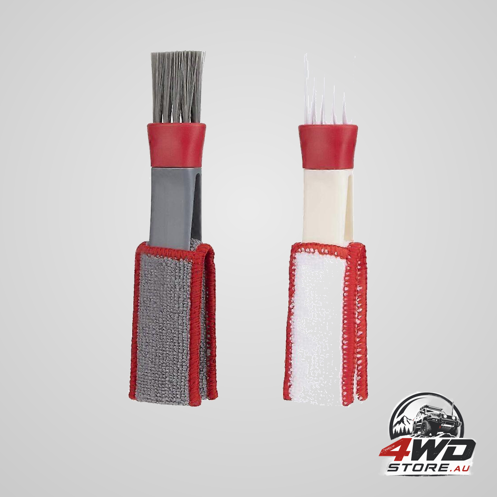 Car vent cleaning brush, microfibre cleaner for louvres and air conditioner, 2 pieces