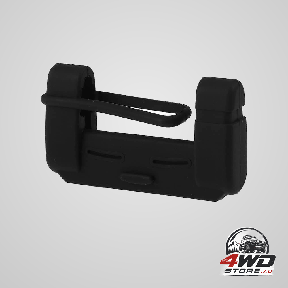 Vehicle seat belt buckle silicone case clip cover, black