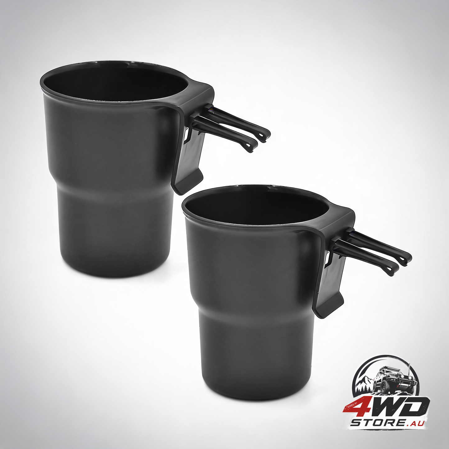 2 piece universal car drinks holder for bottles and cups