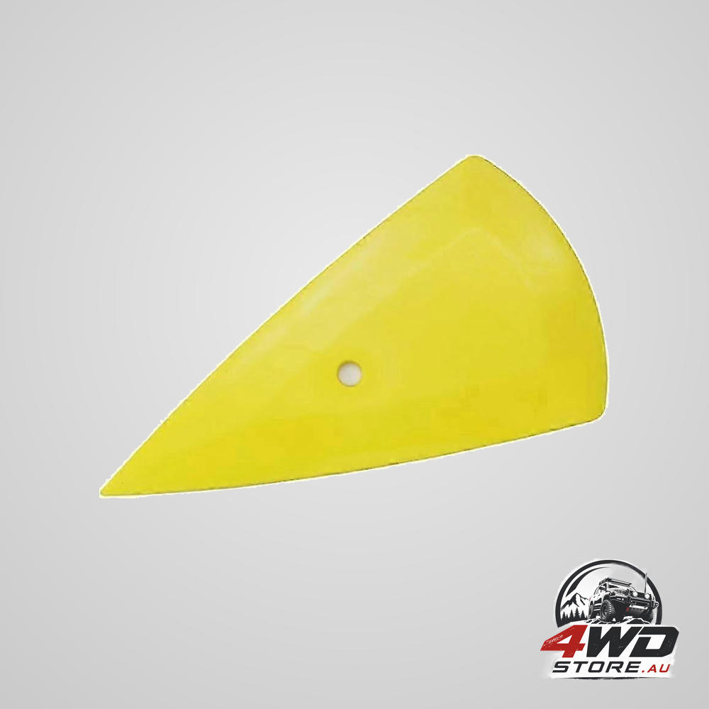 Car vinyl wrap felt squeegee tool, window tint applicator, yellow