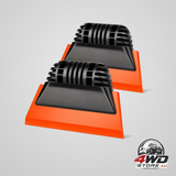 2 piece orange window tint squeegees with non-slip rubber handle, PPF tools