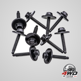Rexka 10 piece M4.2 multi-purpose bolts GM 11547421 for Chevy bumper and fender