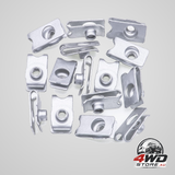 Rexka 10 piece M6-1.0 bumper cover U nut 90675-SA5-003 for Honda and Acura