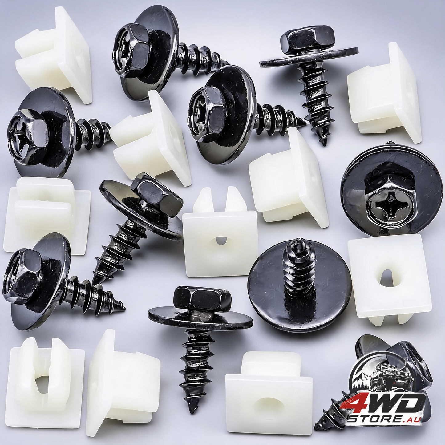 Rexka 10 set bumper splash shield screw nut grommet kit for Toyota Avalon and Camry