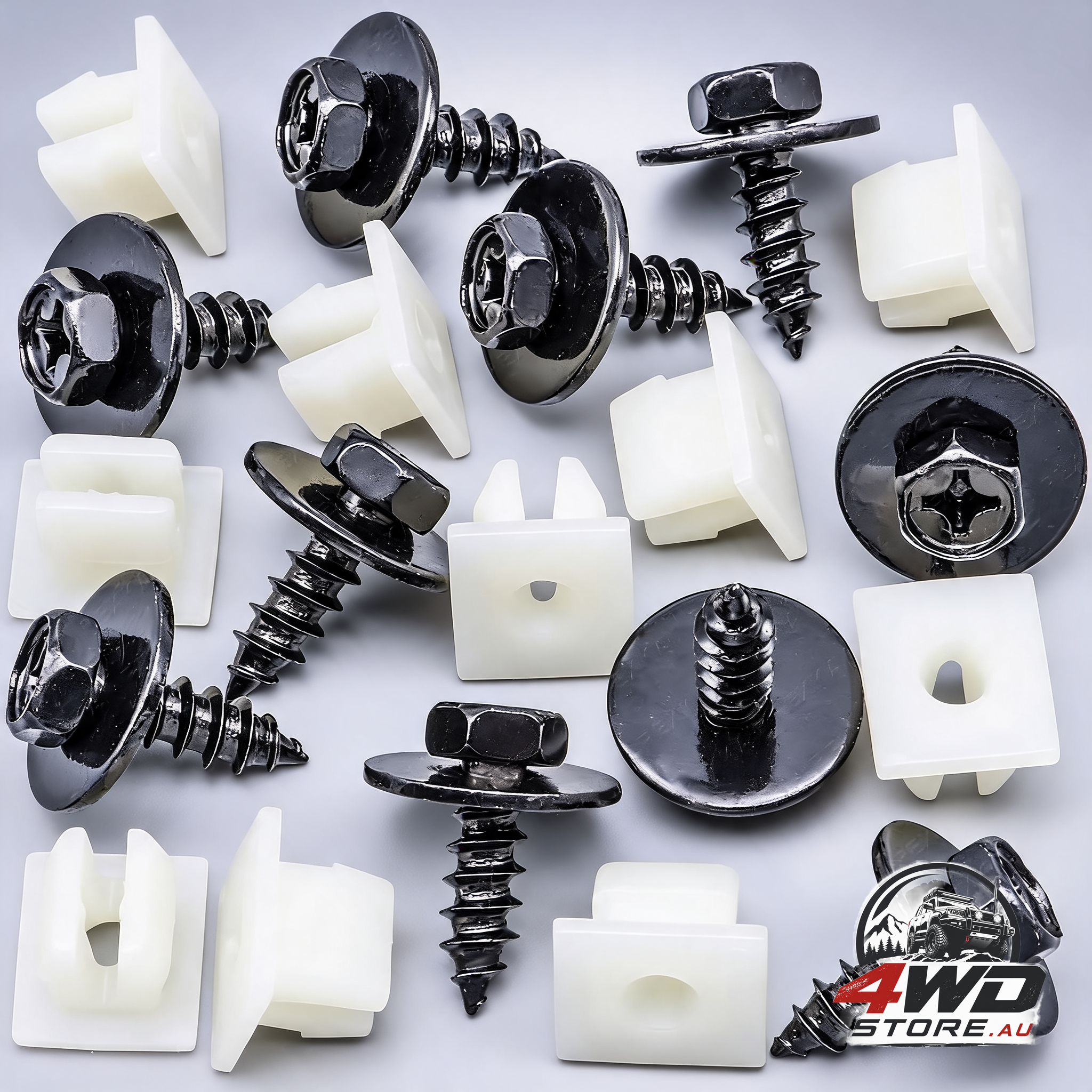 Rexka 10 set bumper splash shield screw nut grommet kit for Toyota Avalon and Camry