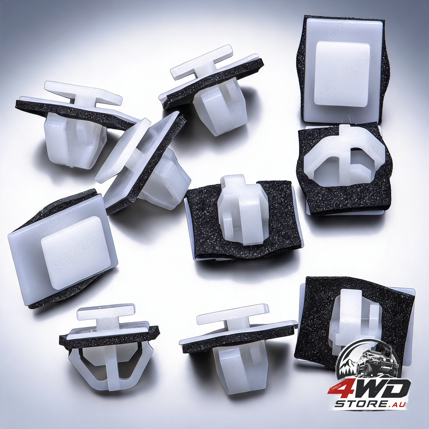 Rexka 10 piece rocker moulding clips 87756-2E000 for Hyundai and Kia